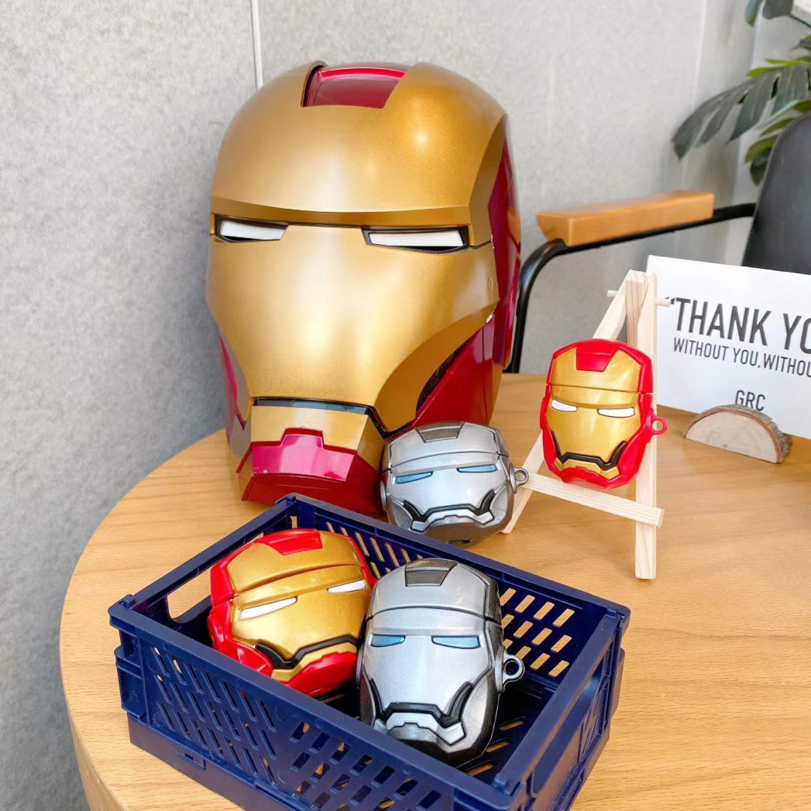 Amazon | アイアンマン AirPods Pro ケース AirPods 1/2 ケース アニメ